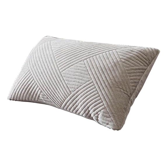 Geometric Quilted Throw Pillow 12x20 Inch Soft Plush Lumbar Cushion Farmhouse Boho Style Square Decorative Pillow for Living Room Sofa Couch Bed Home Decor