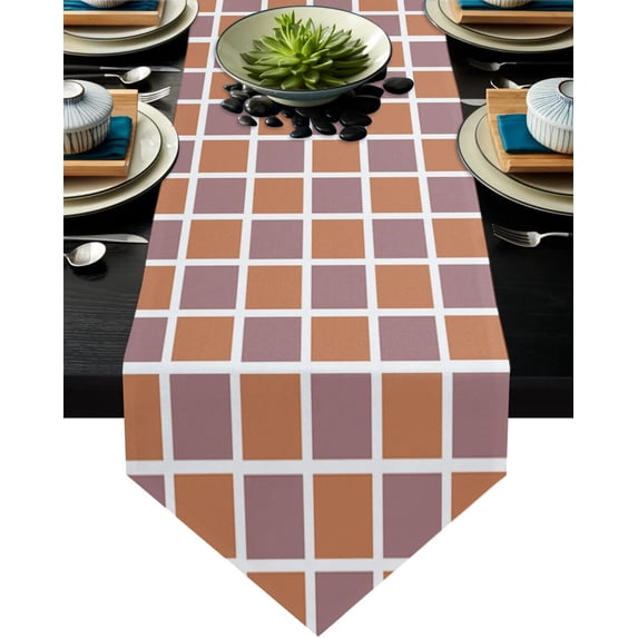Geometric Rectangle Multicolor Table Runners Christmas Decorations for Home Party Wedding Camino De Mesa Kitchen Accessories