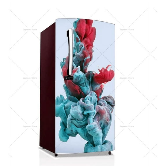 Geometric Refrigerator Door Stickers Home Kitchen Decoration Mural Stickers Waterproof Self-adhesive
