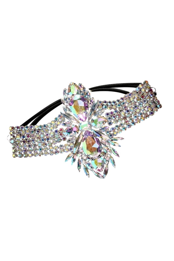 Geometric Rhinestones Stretch Thigh Chain Belly Dance Performances Body Jewelry Gift for Women Leg Jewelry Accessory