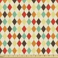 thumbnail image 1 of Ambesonne Geometric Rhombus Fabric by the Yard Upholstery, Colorful Argyle, 10 Yards, Multicolor, 1 of 4