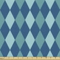 thumbnail image 1 of Geometric Rhombus Sofa Upholstery Fabric by the Yard, Illustration of Continuous Argyle with Sea Color Palette Tones, Decorative Fabric for DIY Home Accents, 10 Yards, Seafoam Petrol Blue by Ambesonne, 1 of 4