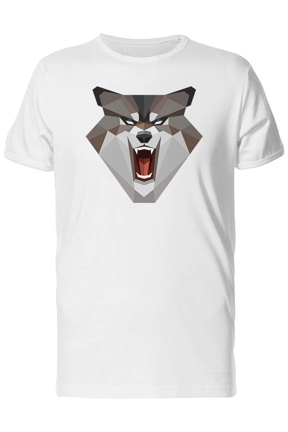 Geometric Roaring Wolf Tee Men's -Image by Shutterstock