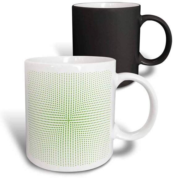 3drose, Geometric Round Circle Pattern Background - Abstract Vector Graphic, 11oz Magic Transforming Mug