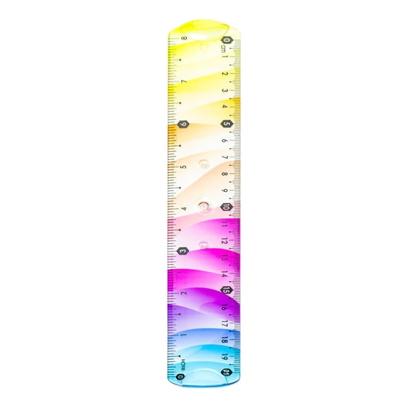 Geometric Ruler,8 in Colorful Drafting Ruler, Measuring Ruler Set with Straight Rulers, Triangles & Protractor, for Office, Engineering, Architecture, Drafting Projects