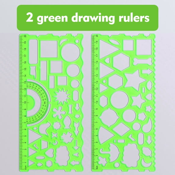 Geometric Ruler, Versatile Drawing Multifunctional Protractor Set, Elementary Student Measuring Kit, Transforming Ruler Tool
