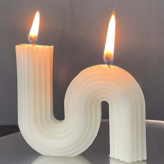 Geometric S-shaped Aromatherapy Candle Large S-shaped Decoration Home Decoration Candle