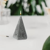 Geometric Scented Candle - Gray, 11x7.5x7.5cm, Long-Lasting Fragrance for Weddings, Banquets, Parties & Holiday Decorations