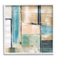 thumbnail image 1 of Geometric Shapes Collage Composition Abstract Painting White Framed Art Print Wall Art, 1 of 7