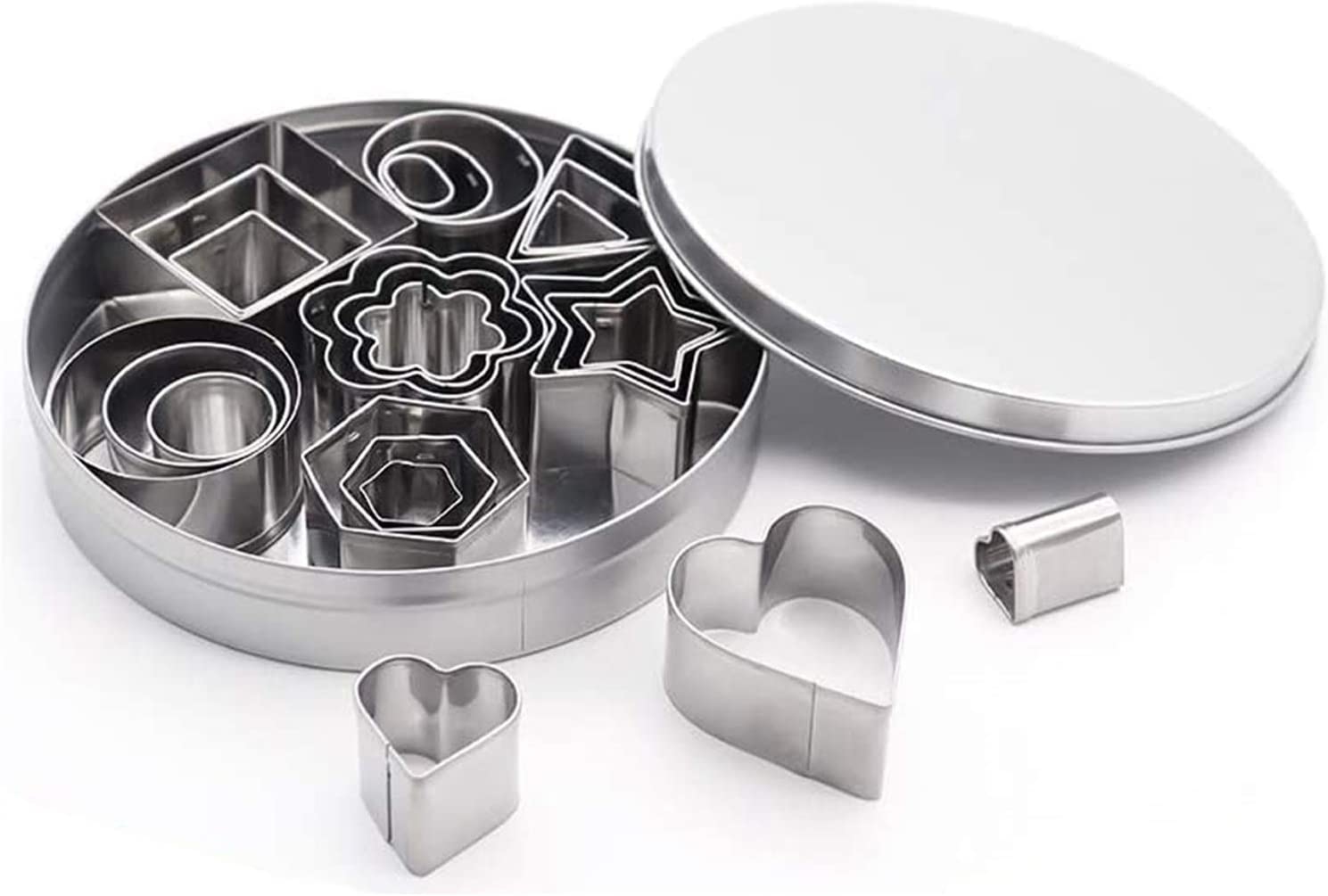 Geometric Shapes Cutters Set DIY Stainless Steel Metal Cookie Cutters