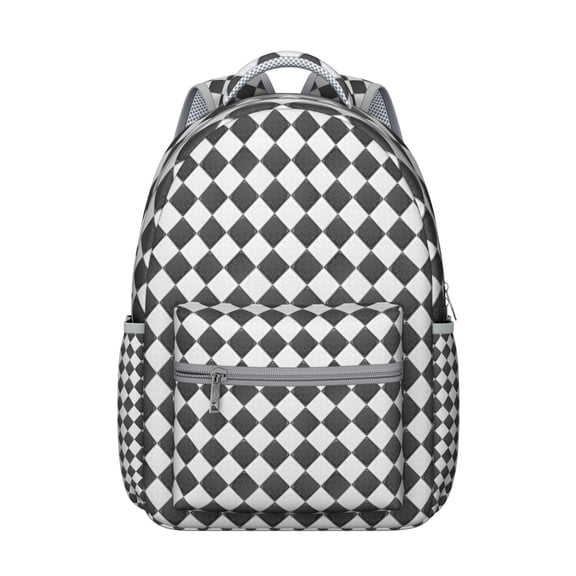 Geometric Shapes Embossed Texture Backpack - Fashionable Rucksack for College Students, Spacious Main Compartment with Pockets, Ideal Gift Choice