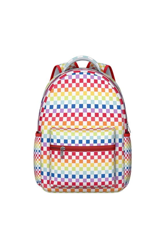 Geometric Shapes Texture Artistic Print Backpack for School University, Functional Laptop Bookbag with Pockets, Lightweight Daypack for Work Commute or Campus Gift Idea