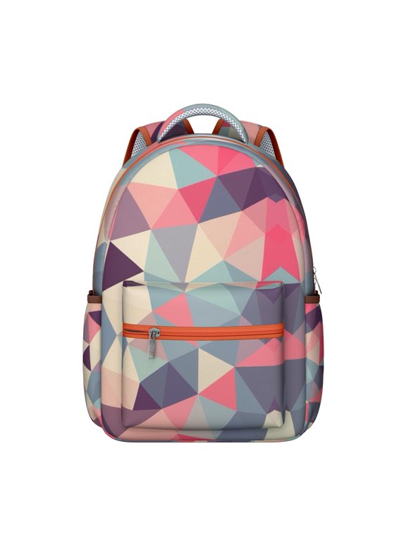 Geometric Shapes Texture Backpack - A+ for Function and Style, Features a Dedicated Laptop Compartment and organizer pockets, Smart Gift for School