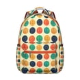 thumbnail image 1 of Geometric Shapes Texture Backpack for School - Durable Laptop Bookbag with Organizer Pockets, Trendy College Campus Backpack for Students, Commute or Travel, Perfect Practical Gift Choice, 1 of 6