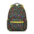 thumbnail image 1 of Geometric Shapes Texture Designer Backpack for Students and Teachers, Functional Laptop Bookbag with Compartments, School College Work or Travel Daypack Gift, 1 of 6