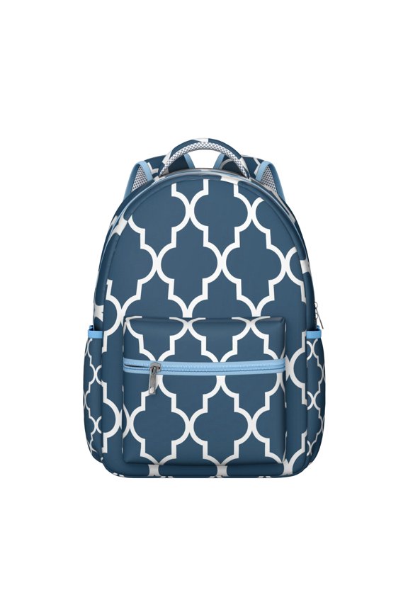 Geometric Shapes Texture Pattern Backpack Great Gift - Trendy Bookbag for College Students, High School, Work Commute, Functional Laptop Backpack with Organizer
