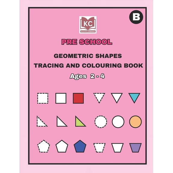 Geometric Shapes Tracing and Coloring Book, (Paperback)