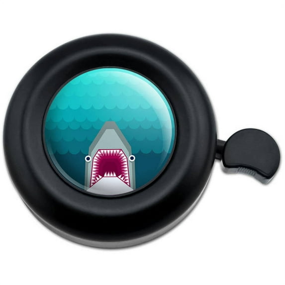 Geometric Shark Blue Bicycle Handlebar Bike Bell