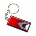 thumbnail image 1 of Geometric Shark Red Keychain Key Chain Ring, 1 of 1