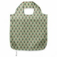 thumbnail image 1 of Geometric Shopping Tote Bag, Mountain Shaped Upward Triangles Symmetrical Diamonds Contemporary Art, Sturdy Fabric Foldable Lightweight Market Bag for Daily Use, Pale Green Red Ivory, by Ambesonne, 1 of 4