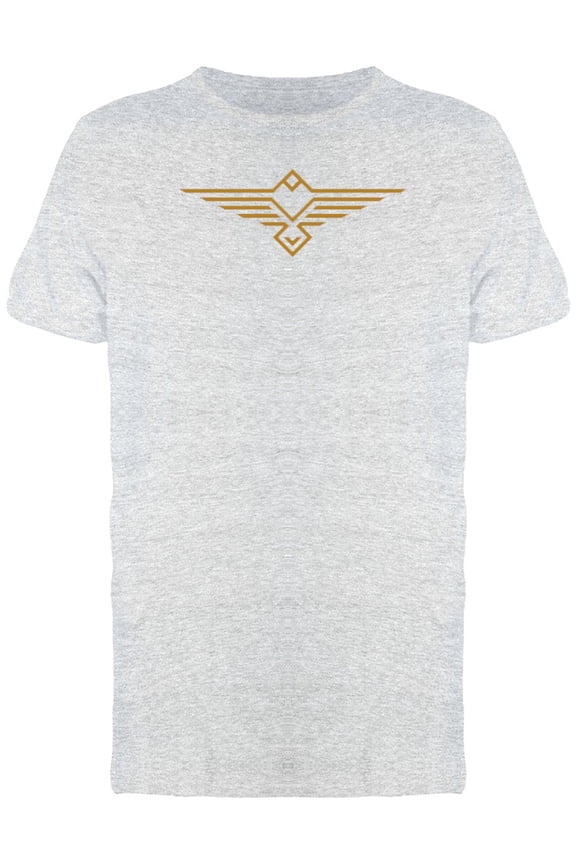 Geometric Short Tail Eagle T-Shirt Men -Image by Shutterstock, Male Large