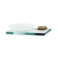 thumbnail image 1 of Geometric Soap Holder with Dish, Polished Antique, 1 of 7