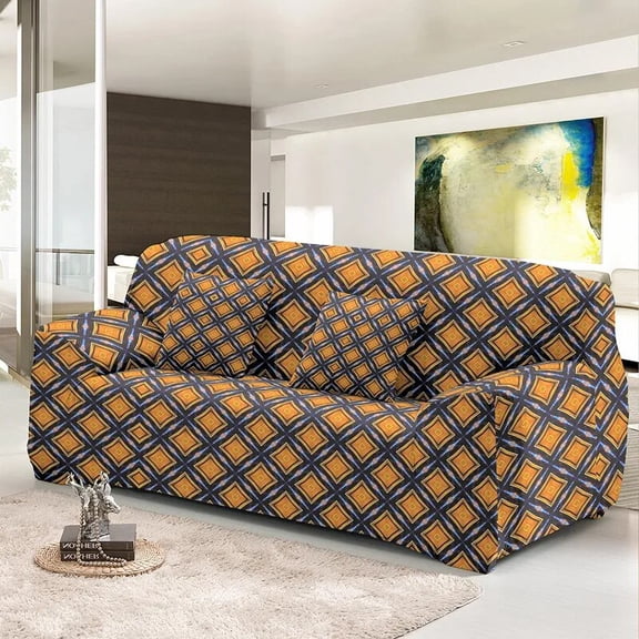 Geometric Sofa Cover Sectional Corner Removable Stretch Couch Cover Washable Dust Poof Elastic Slipcovers For Living Room