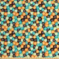 thumbnail image 1 of Ambesonne Geometric Fabric by the Yard Upholstery, Vibrant Toned Circles, 3 Yards, Multicolor, 1 of 4