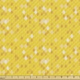 thumbnail image 1 of Ambesonne Geometric Fabric by the Yard Upholstery, Honeycomb Inspired Detail, 10 Yards, Yellow and Dark Orange, 1 of 5
