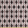 thumbnail image 1 of Geometric Sofa Upholstery Fabric by the Yard, Marble Print Ornamental Diamond Check Rhombus Shapes in Soft Colors, Decorative Fabric for DIY and Home Accents, Dark Mauve Mauve Taupe by Ambesonne, 1 of 4