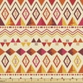 thumbnail image 1 of Ambesonne Geometric Fabric by the Yard Upholstery, Retro Tribal Art Motifs, 3 Yards, Eggshell Multicolor, 1 of 5