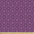 thumbnail image 1 of Geometric Sofa Upholstery Fabric by the Yard, Rounded Hexagonal Geometric Forms Funky Groovy Contemporary Design, Decorative Fabric for DIY and Home Accents, Fuchsia and Charcoal Grey by Ambesonne, 1 of 5