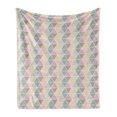 thumbnail image 1 of Geometric Soft Flannel Fleece Blanket, Abstract Form with Triangles Rhombus Zig Zag and Crackles Retro Textured Design, Cozy Plush for Indoor and Outdoor Use, 60" x 80", Multicolor, by Ambesonne, 1 of 5