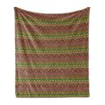thumbnail image 1 of Geometric Soft Flannel Fleece Blanket, Mexican Zigzag with Stripes Rhombuses and Circles Colorful Latin American Motifs, Cozy Plush for Indoor and Outdoor Use, 70" x 90", Multicolor, by Ambesonne, 1 of 5