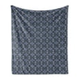 thumbnail image 1 of Geometric Soft Flannel Fleece Throw Blanket, Circles Overlapping Round in Abstract Design Repeating Pattern Retro, Cozy Plush for Indoor and Outdoor Use, 50" x 70", Multicolor, by Ambesonne, 1 of 5