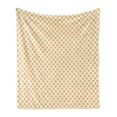 thumbnail image 1 of Geometric Soft Flannel Fleece Throw Blanket, Diagonal Cubical Diamond Line Pattern on Orange Background Tile Pattern Image, Cozy Plush for Indoor and Outdoor Use, 70" x 90", Pale Orange, by Ambesonne, 1 of 5