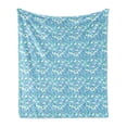 thumbnail image 1 of Geometric Soft Flannel Fleece Throw Blanket, Drop-Shaped Curls and Half Circles Geometric Forms Contemporary Mosaic Pattern, Cozy Plush for Indoor and Outdoor Use, 70" x 90", Multicolor, by Ambesonne, 1 of 5