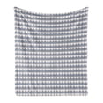 thumbnail image 1 of Geometric Soft Flannel Fleece Throw Blanket, Modern Nested Repeating Diamond Line Pattern with Vertical Lines, Cozy Plush for Indoor and Outdoor Use, 60" x 80", Dried Rose Slate Blue, by Ambesonne, 1 of 5