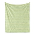thumbnail image 1 of Geometric Soft Flannel Fleece Throw Blanket, Repeating Zigzags in Pastel Tones Pattern, Cozy Plush for Indoor and Outdoor Use, 60" x 80", Pale Green Cream, by Ambesonne, 1 of 5