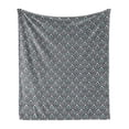 thumbnail image 1 of Geometric Soft Flannel Fleece Throw Blanket, Symmetrical Repetitive Gem Diamond Design Shapes Simple Background, Cozy Plush for Indoor and Outdoor Use, 50" x 60", Grey Blush and Seafoam, by Ambesonne, 1 of 6