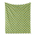 thumbnail image 1 of Geometric Soft Flannel Fleece Throw Blanket, Triangular in Various Tones Symmetric Colorful Design, Cozy Plush for Indoor and Outdoor Use, 50" x 60", Yellow Turquoise, by Ambesonne, 1 of 6