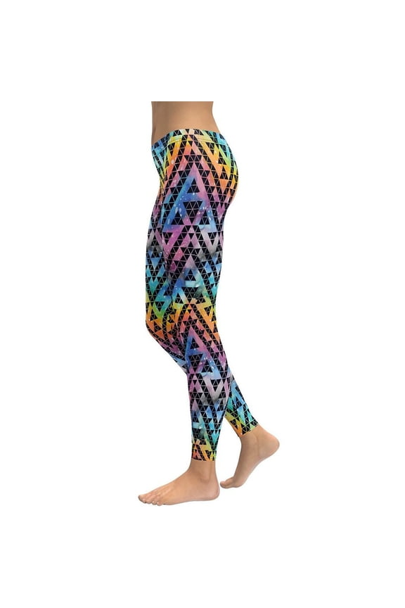Geometric Space Leggings Size: XL for Women | FIERCEPULSE