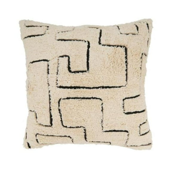 Geometric Splendor Tufted Down Filled Throw Pillow