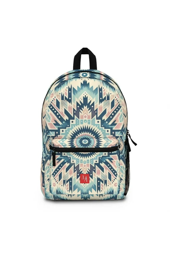 Geometric Splendor in Pastel Shades - Backpack