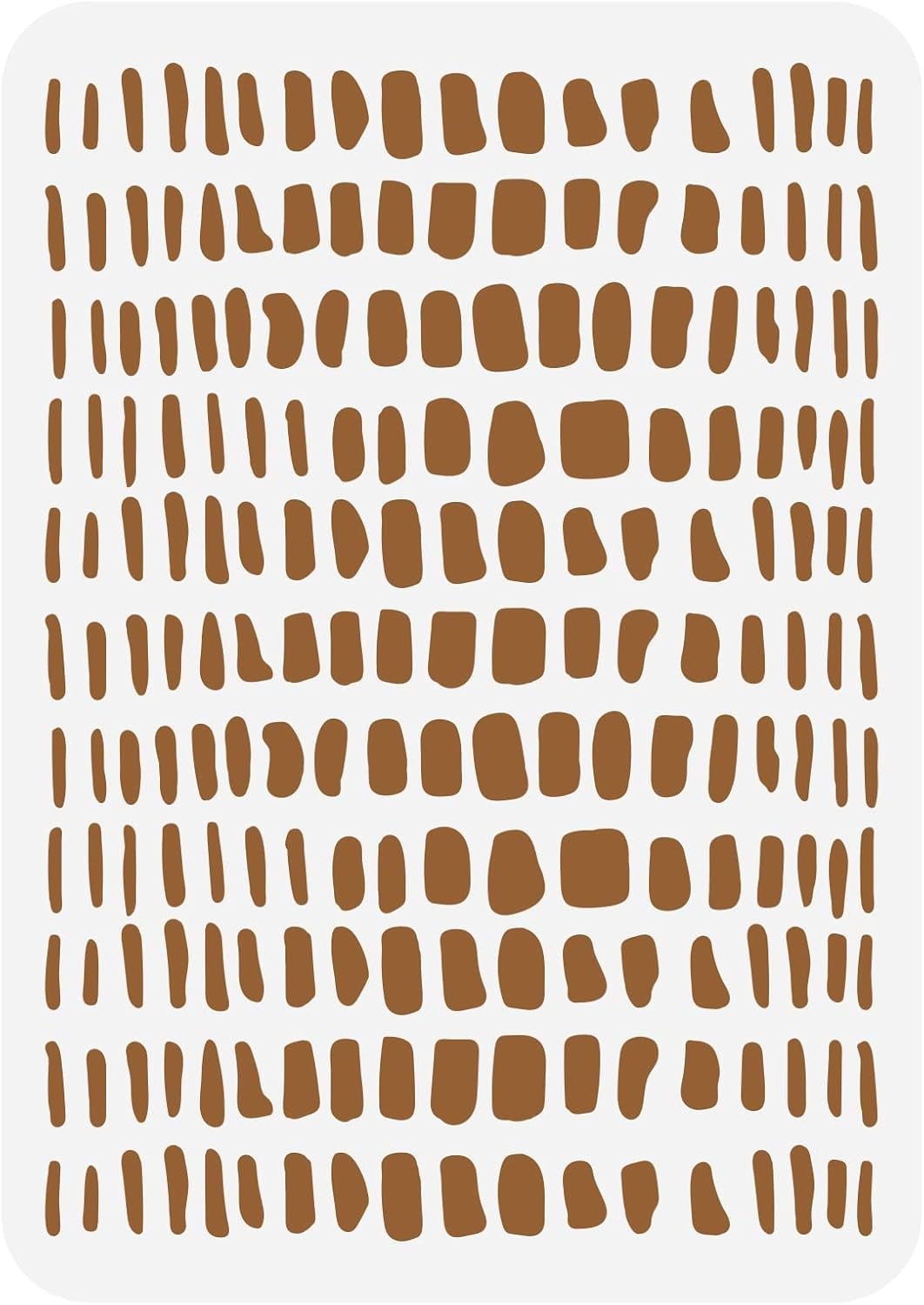 Geometric Spots Plastic Crocodile Skin Art Stencil Templates 11.7x8.3 ...