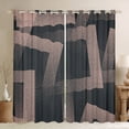 thumbnail image 1 of Geometric Squares 30%-50% Blackout Curtains Modern Abstract Stippled Dots Curtains, 52Wx63L Retro Dotted Grunge Square Curtains & Drapes Bizarre Art Window Curtains 2 Panels, 1 of 5