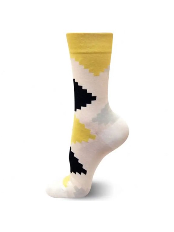 Geometric Staircase Pattern Socks from the Sock Panda (Adult Medium - Women's Shoe Sizes 5-10)