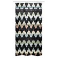 thumbnail image 1 of Geometric Stall Shower Curtain, Retro Art Print Vintage Wooden Seem Zigzags Black Colored Chevron Grunge Backdrop, Fabric Bathroom Set with Hooks, 36W X 72L Inches Long, Multicolor, by Ambesonne, 1 of 1