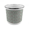 thumbnail image 1 of Geometric Steel Camping Mug, Vertical Lines Stripes with Circular Shapes Funky Faded Colors, Printed Thermal Cup for Camping and Outdoor Activities, by Ambesonne, 1 of 2