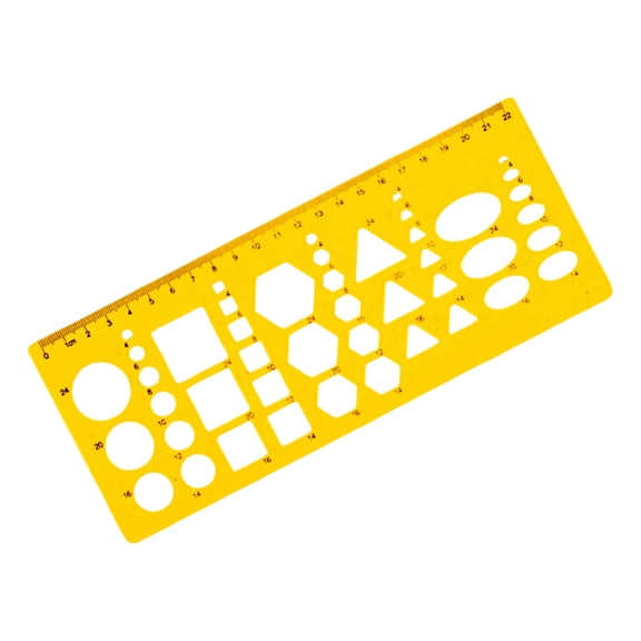 Geometric Stencil Geometric Drawing Templates Circles Stencils Clear Measuring Ruler for Engineering Drawing Building